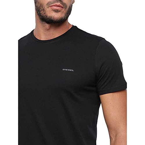 Diesel UMTEE-JAKETHREEPACK, Camiseta para Hombre, Multicolor (Black/Dress Blue/Olive Night E4079/0aalw), XL, Pack de 3
