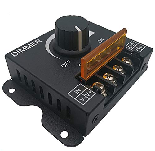 Dimmer 12V 24V 30A Controlador de regulador de un Solo Color LED para lámpara Cinta de luz Tira de LED Control de iluminación Brillo Negro