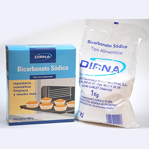 DIRNA Bicarbonato de Sodio uso Alimentario Limpieza Lote 3 und de 1 Kilo