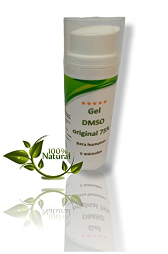 DMSO Gel - DMSO ungüento de DMSO, 99,9% de pureza dimetilsulfóxido Ph. EU., en botella de HDPE con bomba dosificadora, para humanos y animales 50 ml