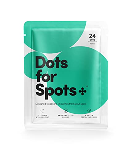Dots for Spots® Ganador 2020*, Pimple Parches Originales Absorbentes Contra el Acné, No Testados en Animales, 1 Pack (24 Unidades)