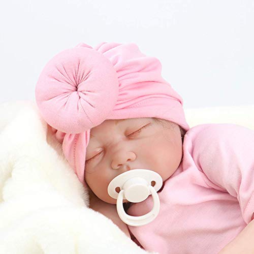 DRESHOW 5 PCS Sombreros y Gorras para Bebés Niño Niña Infantil Turbante Niño Bebé Nudo Sombrero Beanie Gorro