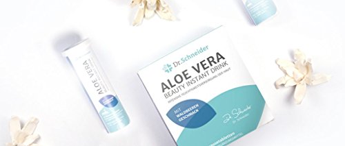 Dr.Schneider Aloe Vera Beauty Drink, tabletas efervescentes, veganas, sin azúcar, con biotina, niacina, ácido pantoténico y vitamina A, conocidas en la televisión alemana