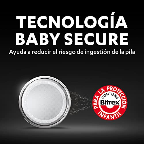 Duracell Pilas de botón de litio 2016 de 3 V, paquete de 2, con Tecnología Baby Secure, para uso en llaves con sensor magnético, básculas, elementos vestibles, dispositivos médicos DL2016/CR2016