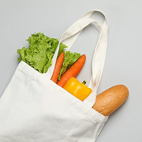 Eco Right Bolsa de lona para mujer, bolsa de hombro de algodón orgánico, bolsa de compras reutilizable para comestibles, bolsas de regalo, bolsa de libros, bolsa de viaje