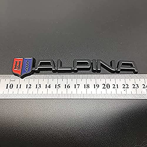 EKPTPGT Automóvil de la Insignia Pegatina, ​para BMW Alpina Logo M3 M5 E46 E60 E90 E92 X1 F48 X5 X6 ABS de Las Letras Coche Lateral Emblemas Tronco Coche decoración