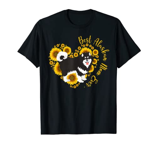 El mejor regalo divertido del día de la madre de Alaska con forma de girasol Camiseta