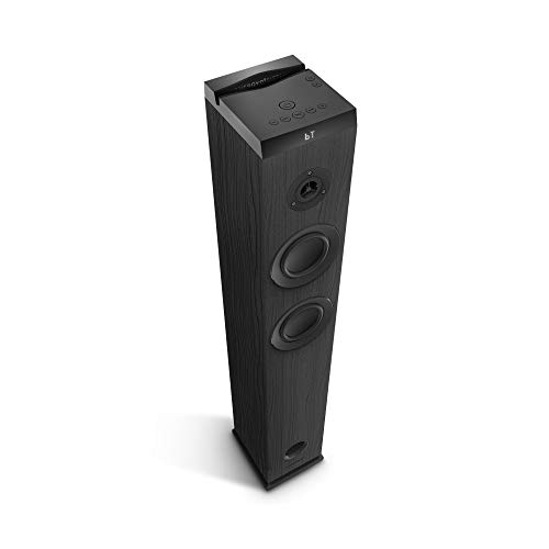 Energy Sistem Tower 5 g2 Ebony (65 W, Bluetooth 5.0, True Wireless Stereo, Radio FM, USB/MicroSD MP3 Player, Audio-In)-Negro