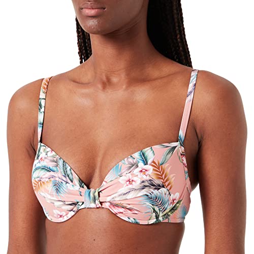 Esprit Malibu Beach RCS Push up Bra Bikini, Salmon 3, 80B para Mujer