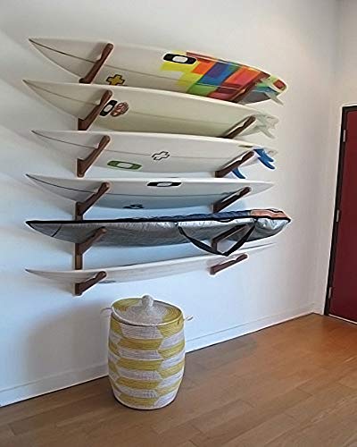 Estante de Tabla de Surf COR Surf, exhibición de Estante de Pared múltiple de Madera, Almacenamiento de Tablas de Surf, Marca iniciada por surfistas