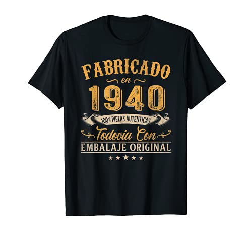 Fabricado En 1940 Regalo Para Hombre 81 Años Cumpleaños Camiseta
