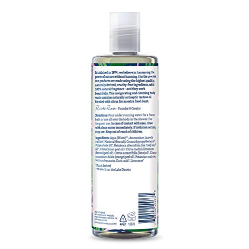 Faith in Nature Gel de Baño Natural de Árbol del Té, Purificante, Vegano y No Testado en Animales, sin Parabenos ni SLS, 400 ml