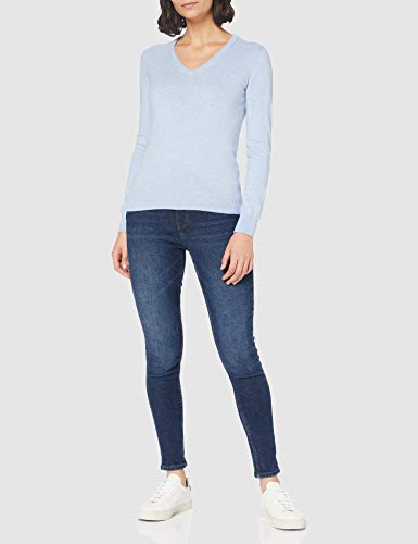 FIND Cotton V, suéter Mujer, Azul (Ocean Blue B0812), X-Large