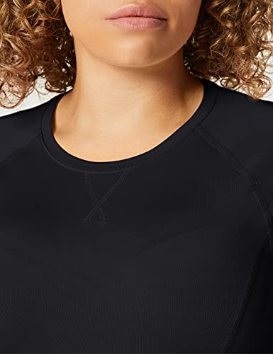 FIND Long Sleeve, Top de deporte Mujer, Negro (Black), Large