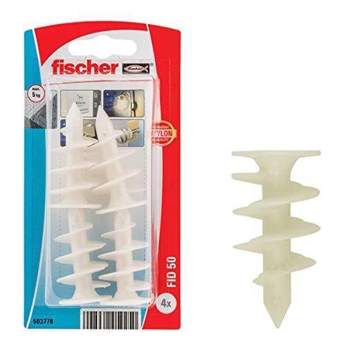 fischer - Tacos pladur autoperforantes 50mm, 4 unidades