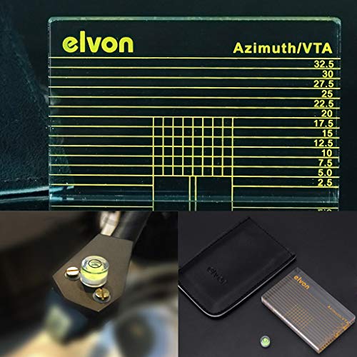 Fivekim LP - Reproductor de discos de vinilo para medición de fono tonearm VTA, cartucho Azimut regla con bolsa