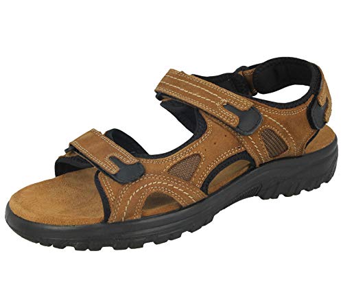 Foster Footwear - Sandalias romanas para chico adultos unisex hombre mujer , color marrón, talla 44