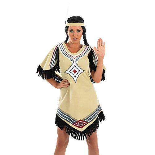 Fun Shack Disfraz India Mujer Nativa Americana, Disfraz Mujer Carnaval Disponible en Talla S