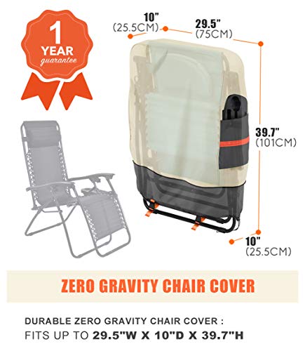 Funda para silla de césped Sokingcover, funda plegable al aire libre, impermeable, césped, cubierta impermeable y resistente a los rayos UV (2 unidades)