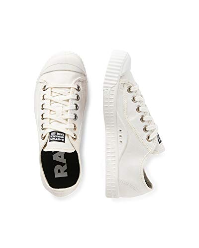 G-STAR RAW Rovulc Denim Low Sneakers, Zapatillas Mujer, Blanco (White (White 110) 110), 37 EU