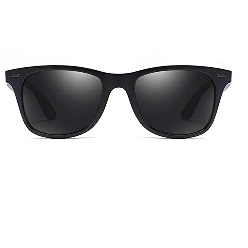 Gafas de sol polarizadas Hombre Mujer/Deportes Gafas reflectantes con verano Deportes al aire libre Conducción Pesca Montañismo Gafas de sol Hombres (Color negro)