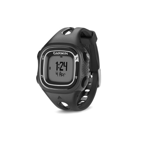 Garmin Forerunner 10 Black, Silver Sport Watch – Sport Reloj (Black, Silver, Water Resistant, 50 m, English, 55 x 32 Pixels, 20.6 x 19.6 mm (0.81 x 0.77))