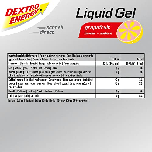 GEL LIQUIDO DEXTRO ENERGY POMELO+SODIO UV=18 60 ml