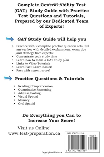 General Ability GAT Test: Complete GAT General Ability Test Study Guide & Practice