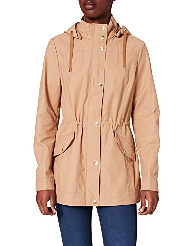 Geox W ROOSE L - POLY COTTON Parka Mujer, Beige (Tan), 52