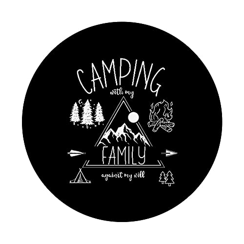 Glamping Familia Camping Viaje Primera Vez Camping I Don't Camp PopSockets PopGrip Intercambiable