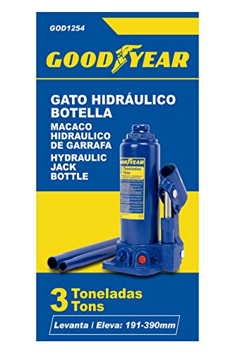 Goodyear Gato Hidráulico de Botella, 3 Toneladas