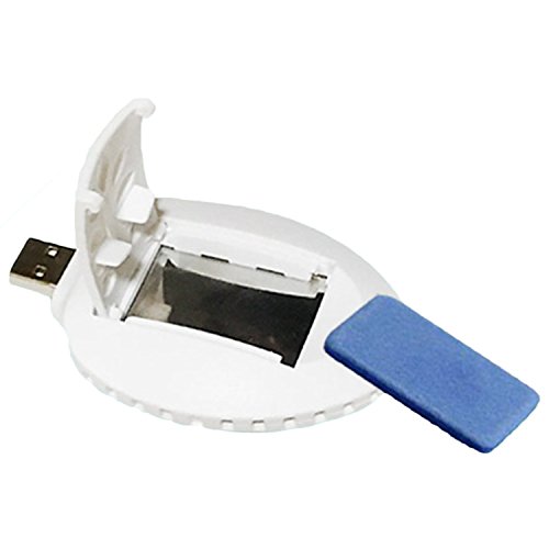 Gosear Portátil USB eléctrico Mosquito Repelente del Incienso de Mosquitos plagas Insectos (Blanco)
