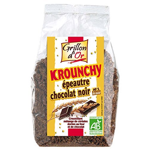 GRILLON D'OR - KROUNCHY CHOCOLATE OSCURO SPELLED 500G