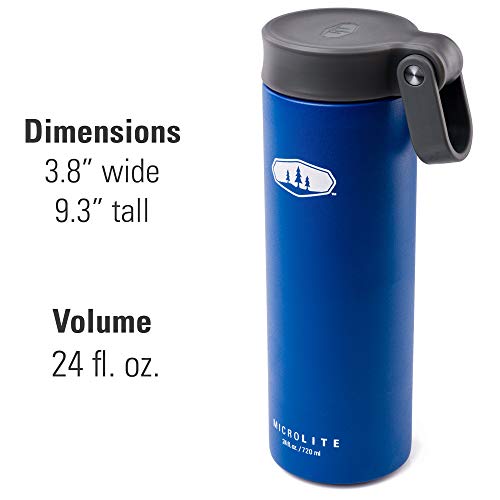 GSI Outdoors Microlite Twist Botella, Unisex Adulto, Blue, 720 ML