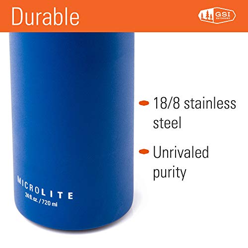 GSI Outdoors Microlite Twist Botella, Unisex Adulto, Blue, 720 ML