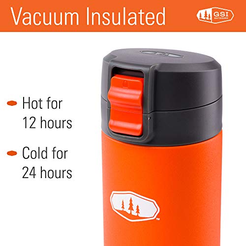 GSI Outdoors Microlite Vac Botella, Unisex Adulto, Orange, 720 ML