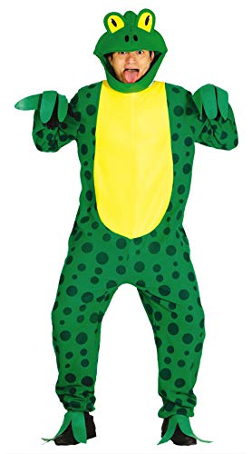 Guirca- Disfraz adulto rana, Color verde, Talla 52-54 (84498.0)