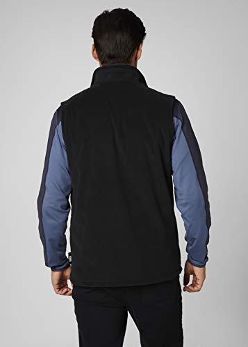 Helly Hansen Daybreaker Fleece Vest Chaleco con Forro Polar para Hombres, con tecnología Polartec y diseñado para Cualquier Actividad Casual o Deportiva, Negro, M