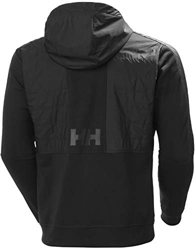 Helly Hansen Stripe Hybrid Jacket Abrigo de Vestir, 990 Black, S para Hombre