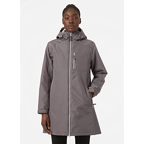Helly Hansen Women's W Long Belfast Winter Waterproof Windproof Breathable Jacket, Sparrow Grey, XL