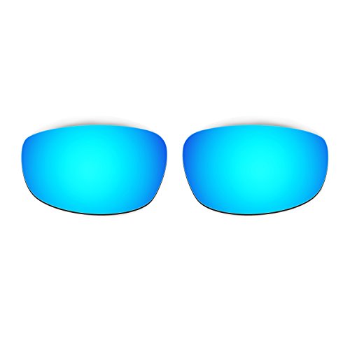 HKUCO Blue Polarized Replacement Lenses plus Black Earsocks Rubber Kit For Oakley Split Jacket