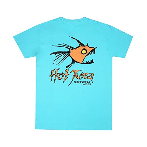 Hot Tuna Retro Piranha Camiseta, Azul (Atoll Blue Abl), X-Large para Hombre