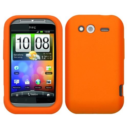 HTC Funda de Silicona para teléfono móvil Wildfire S/A510/G13 - Color Naranja