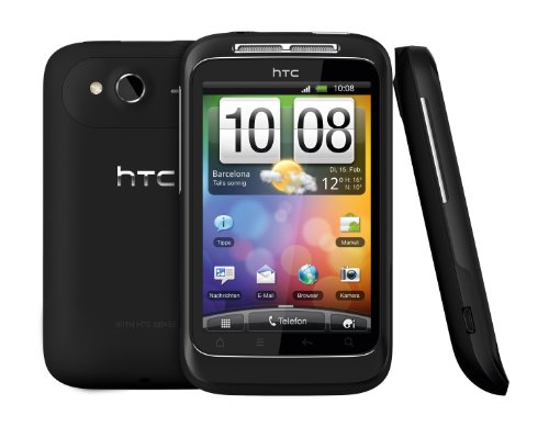 HTC Wildfire S - Smartphone libre Android (pantalla táctil de 3,2" 320 x 480, cámara 5 MP, 512 MB de capacidad, procesador de 600 MHz, 512 MB de RAM, S.O. Android 2.3) color negro [importado de Alemania]