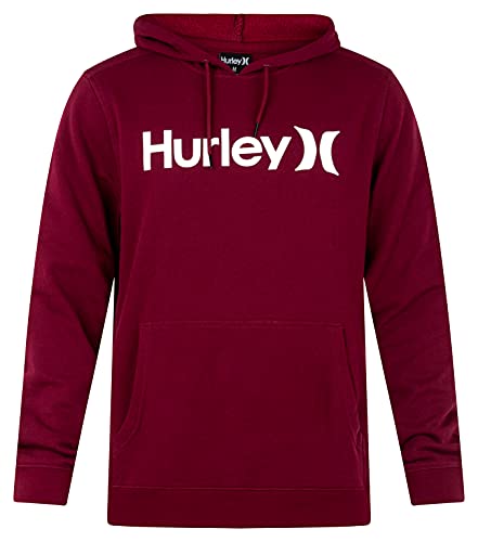 Hurley One and Only - Sudadera con Capucha para Hombre, One and Only - Sudadera con Capucha para Verano, M, Remolacha Oscura, Dark Beetroot
