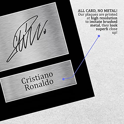 HWC Trading Cristiano Ronaldo A4 Sin Marco Regalo De Visualización De Fotos De Impresión De Imagen Impresa Autógrafo Firmado Por Real Madrid Los Aficionados Al Fútbol