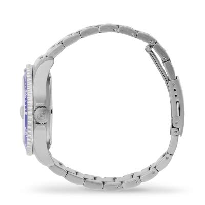 Ice-Watch ICE steel Blue silver, Reloj azul para Hombre (Unisex) con Correa de metal, 015771 (Medium)