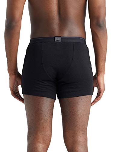 Icebreaker Mens 175 Everyday Boxers W Fly Calzoncillos, Hombre, Black, XL