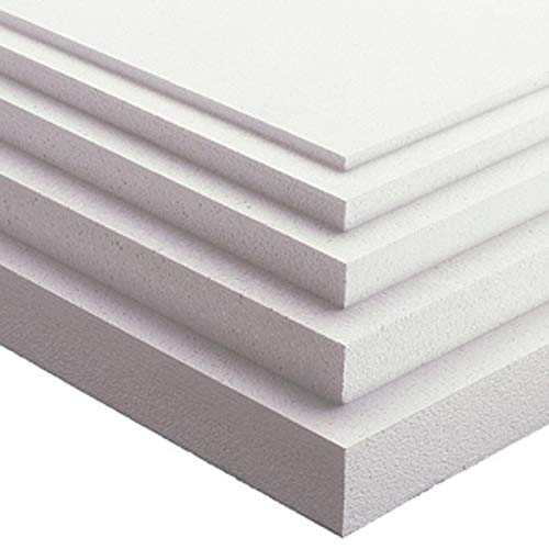 Imballaggi.point - Paneles de poliestireno aislantes - Ideal para aislamiento térmico de paredes, techo y contratecho - Densidad de 15 kg/m² - 100 x 100 x 2 cm (20)
