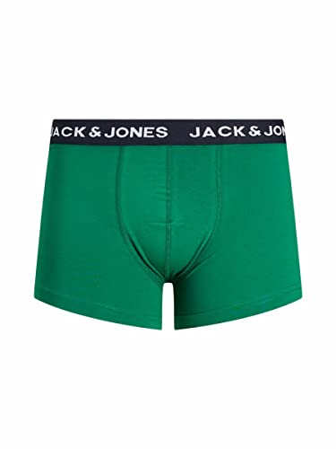 Jack & Jones Jacsummer Print Trunks-Pack de 5 Unidades Bóxer, Amarillo/Detalle: Azul Marino con Estampado de Mariposas, Negro Iris Y Verde, XXL para Hombre